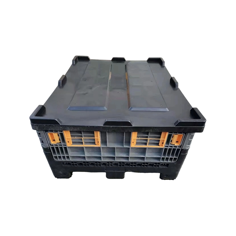 Heavy-Duty Foldable Plastic Pallet Box for E-Commerce Warehousing