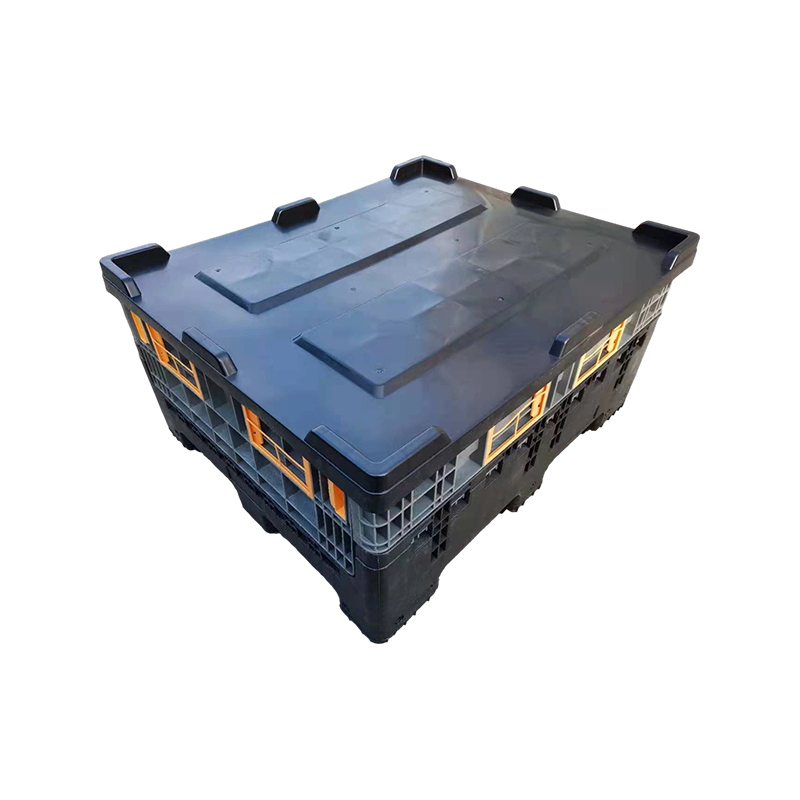 Heavy-Duty Foldable Plastic Pallet Box for E-Commerce Warehousing