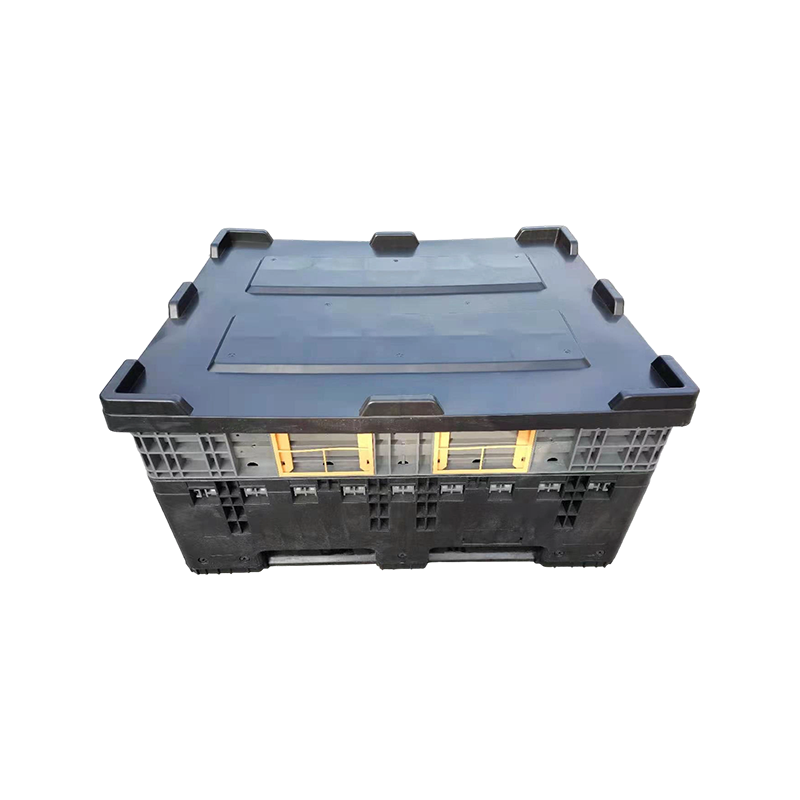 Heavy-Duty Foldable Plastic Pallet Box for E-Commerce Warehousing