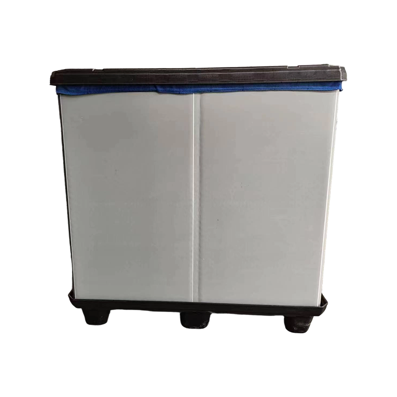 Foldable Plastic Sleeve Pallet Box with Fabric Inserts