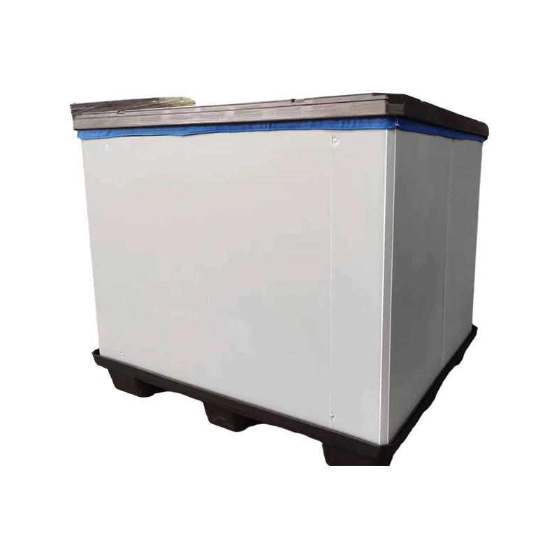 Foldable Plastic Sleeve Pallet Box with Fabric Inserts