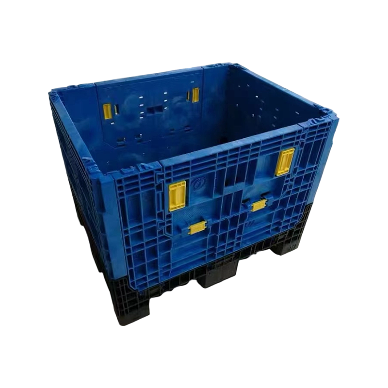 Side-Opening Easy-Loading Collapsible Pallet Container