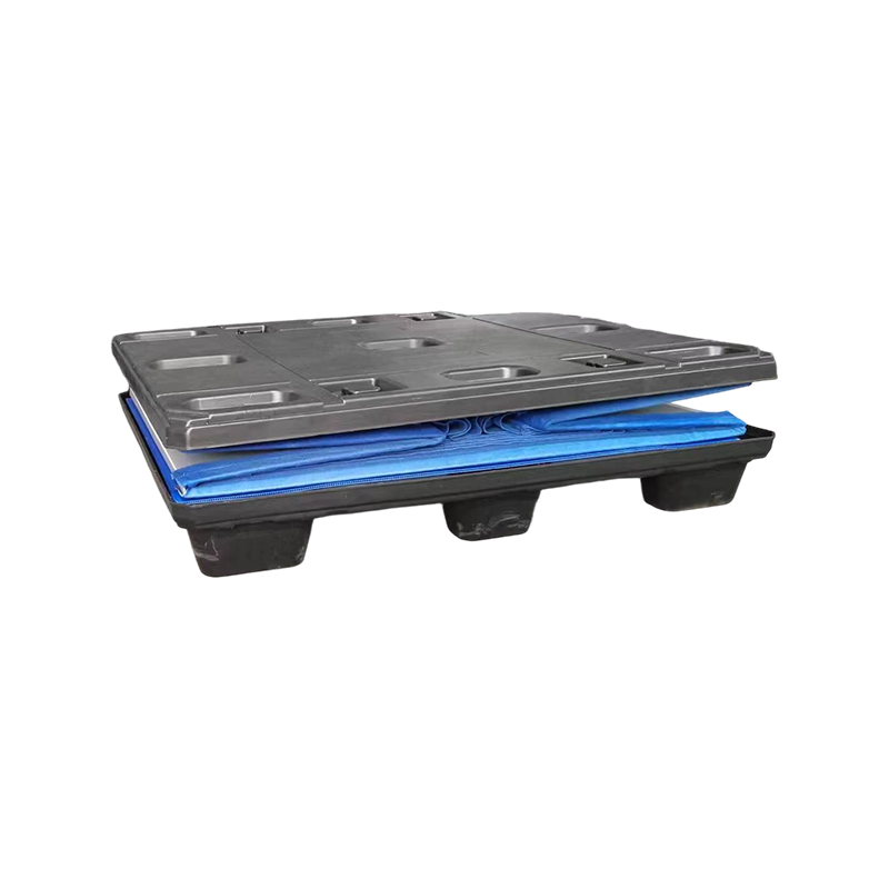 Foldable Plastic Sleeve Pallet Box with Fabric Inserts