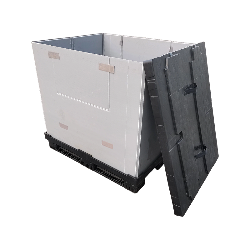 Reusable Injection-Molded Top & Bottom Lid Sleeve Pallet Box