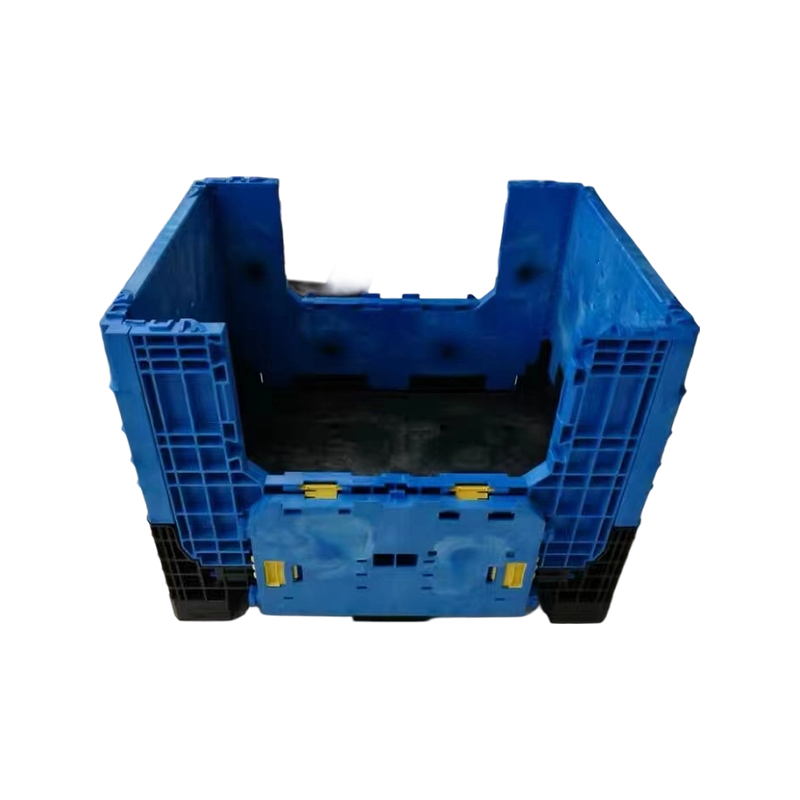 Side-Opening Easy-Loading Collapsible Pallet Container