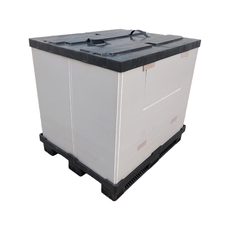 Reusable Injection-Molded Top & Bottom Lid Sleeve Pallet Box