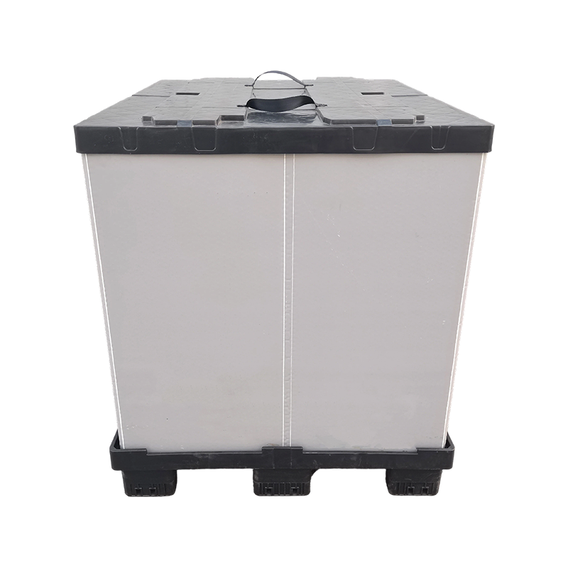 Reusable Injection-Molded Top & Bottom Lid Sleeve Pallet Box