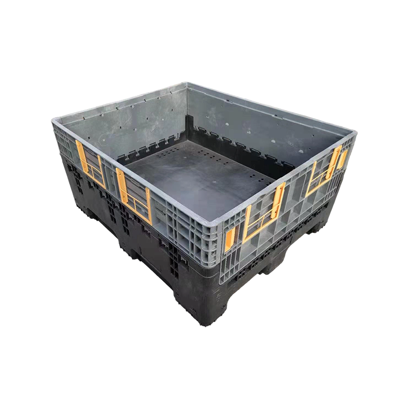 Heavy-Duty Foldable Plastic Pallet Box for E-Commerce Warehousing