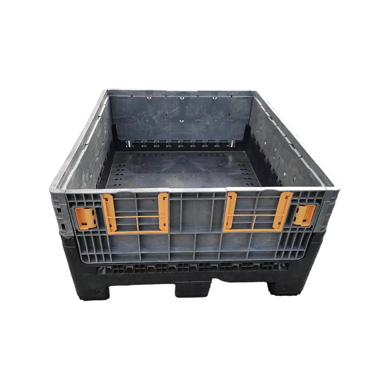 Heavy-Duty Foldable Plastic Pallet Box for E-Commerce Warehousing